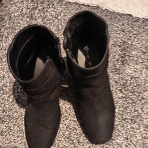 Very J Black Heeled Boots